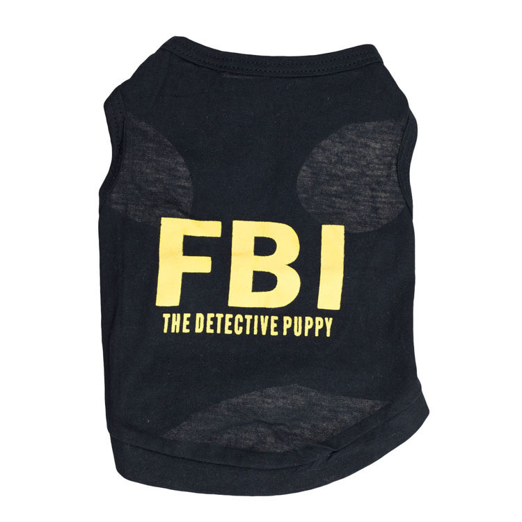 Майка для собак Pet Style "FBI" Чорна XS