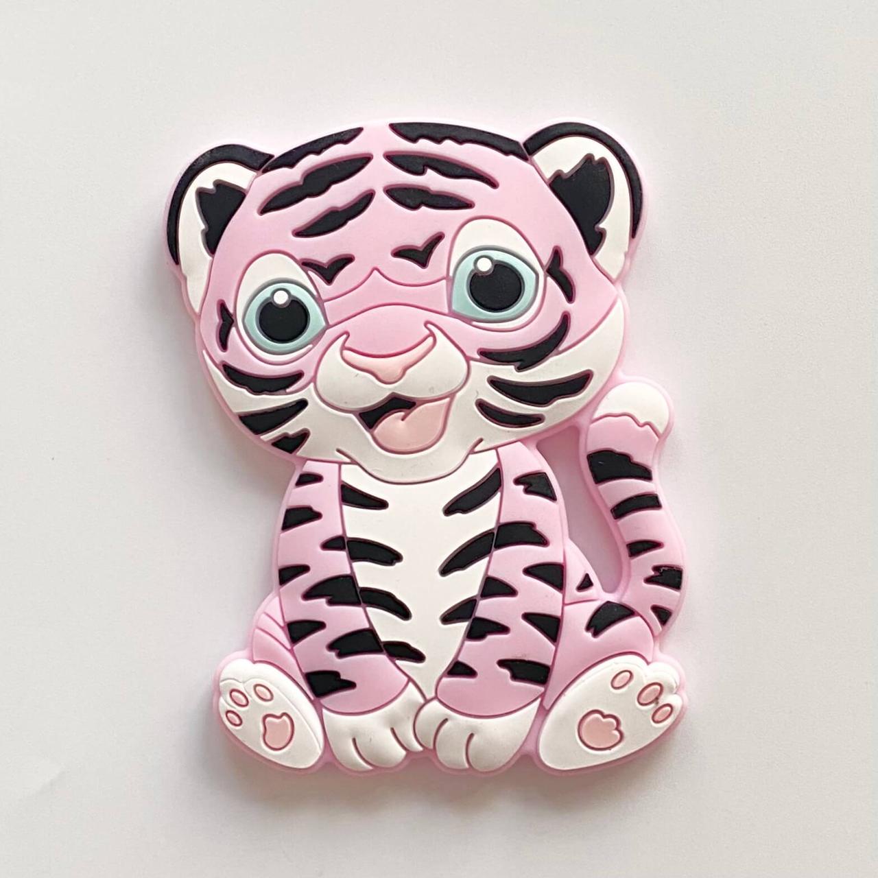 Міні тигреня (пейл пінк) силіконова намистина, фото 1