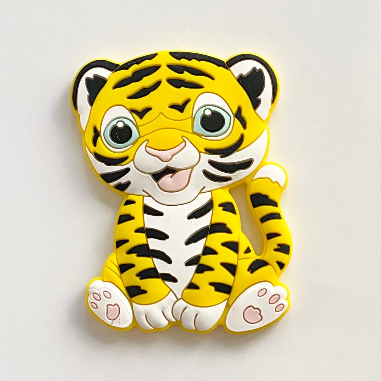 Тигреня (жовтий), силіконовий прорізувач, фото 1