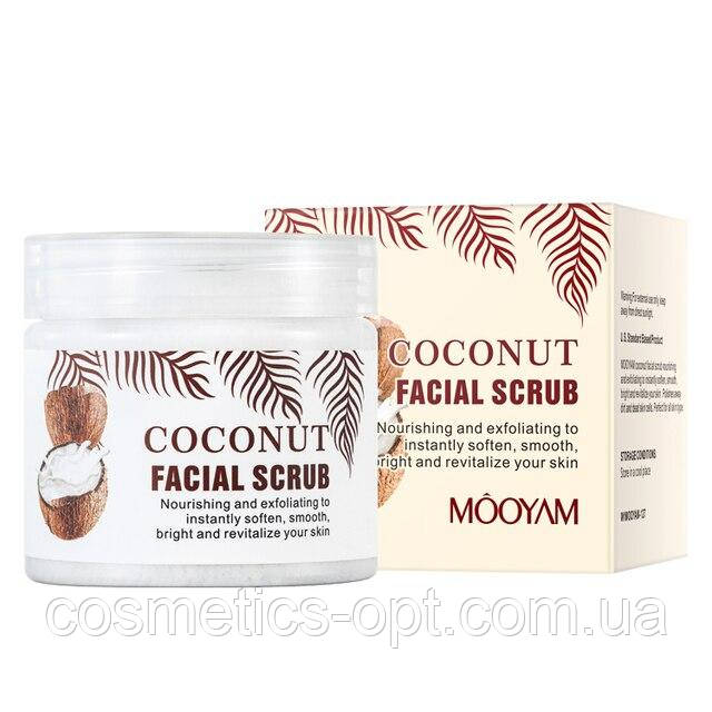 Скраб для обличчя потрійної дії MOOYAM COCONUT FACIAL SCRUB, 100 g