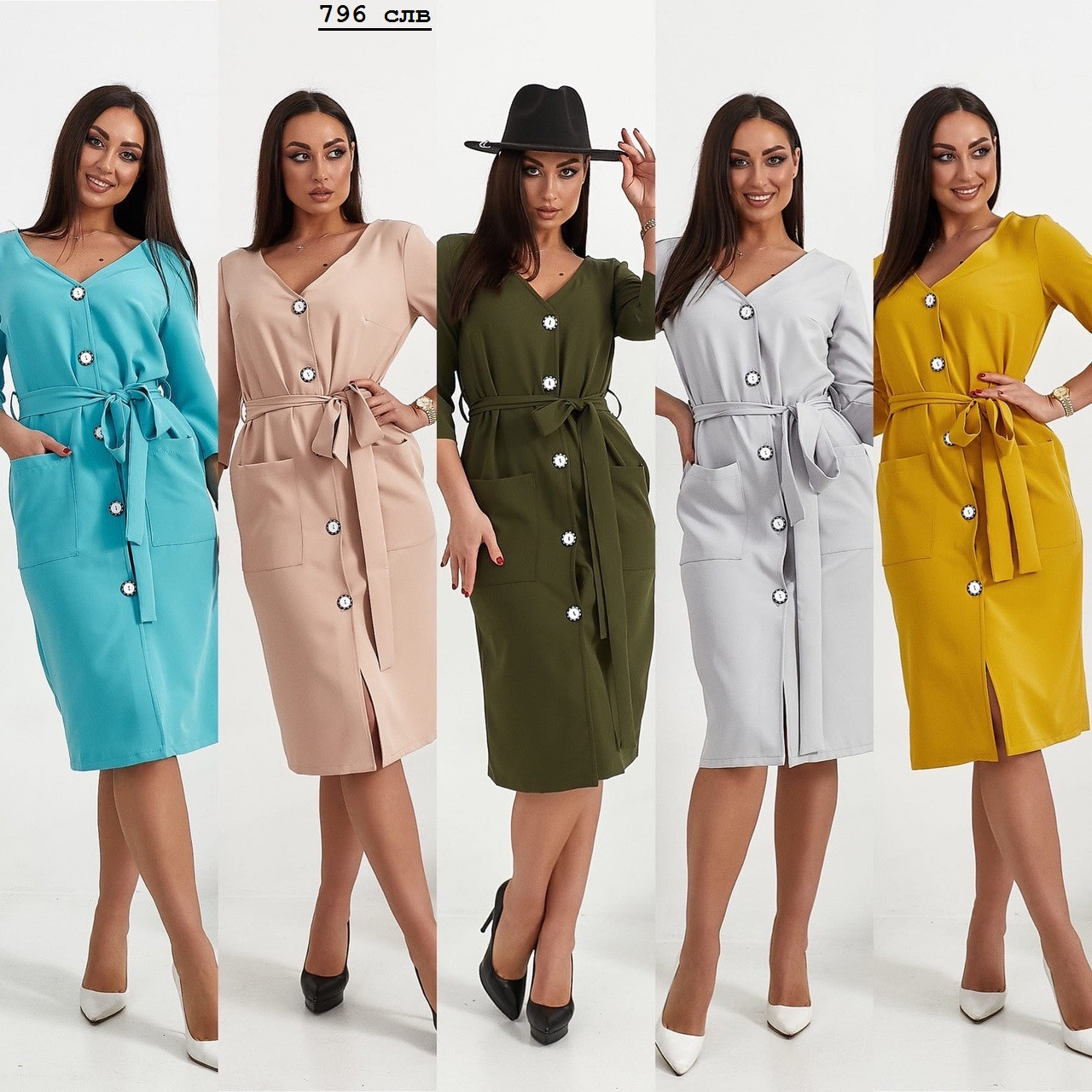 Сукня міді жіноча батал 796 слв, фото 1