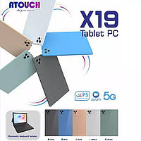 Планшет ATOUCH X19 + чехол - клавиатура 10,1-дюймовый Android 12,0 две SIM-карты, 6 ГБ + ПЗУ 256 ГБ,