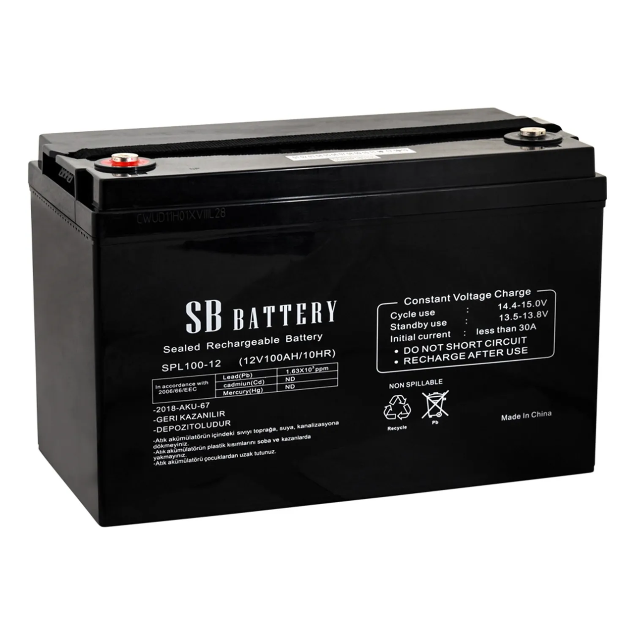 Акумуляторна батарея SB SPL100-12  (12 В 100 А·год)