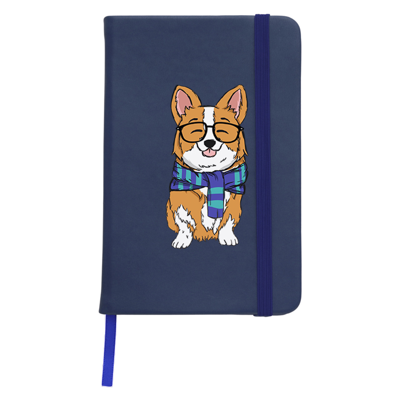 Блокнот софт тач в лінію А5 96 арк. Корги (Corgi)