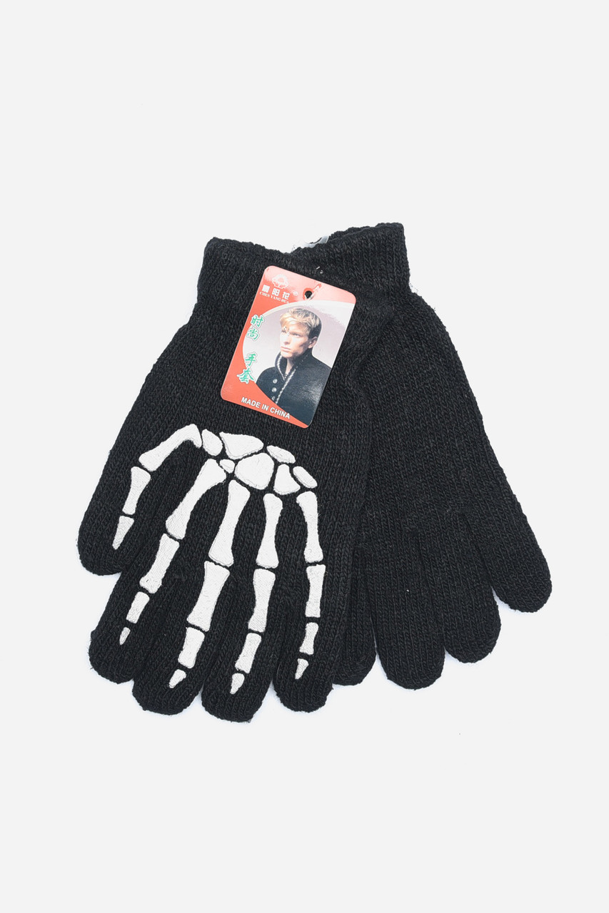 Рукавички підліткові для хлопчика чорного кольору на 12-15 років 152840P, фото 1