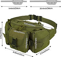 Военная водонепронецаемая поясная сумка с регулируемым ремнем DYJ Tactical Fanny Pack