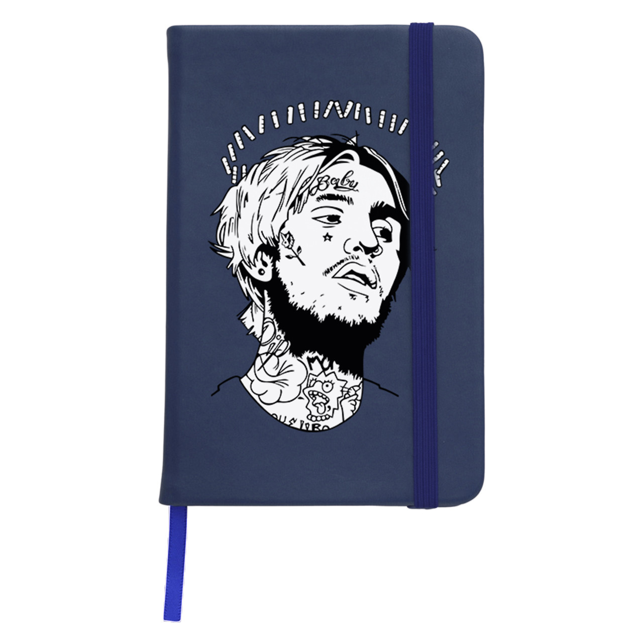 Блокнот софт тач в лінію А5 96 арк. Ліл Піп (Lil Peep)