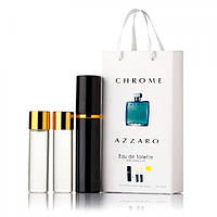 Мини-парфюм с феромонами мужской Azzaro Chrome 3х15 мл