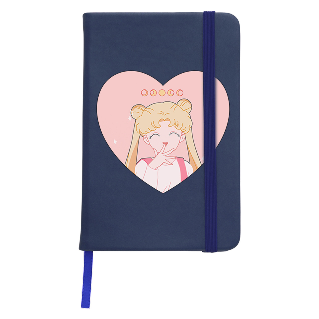 Блокнот софт тач в лінію А5 96 арк. Місяць Кішки Сейлор Мун (anime Sailor Moon Cats)