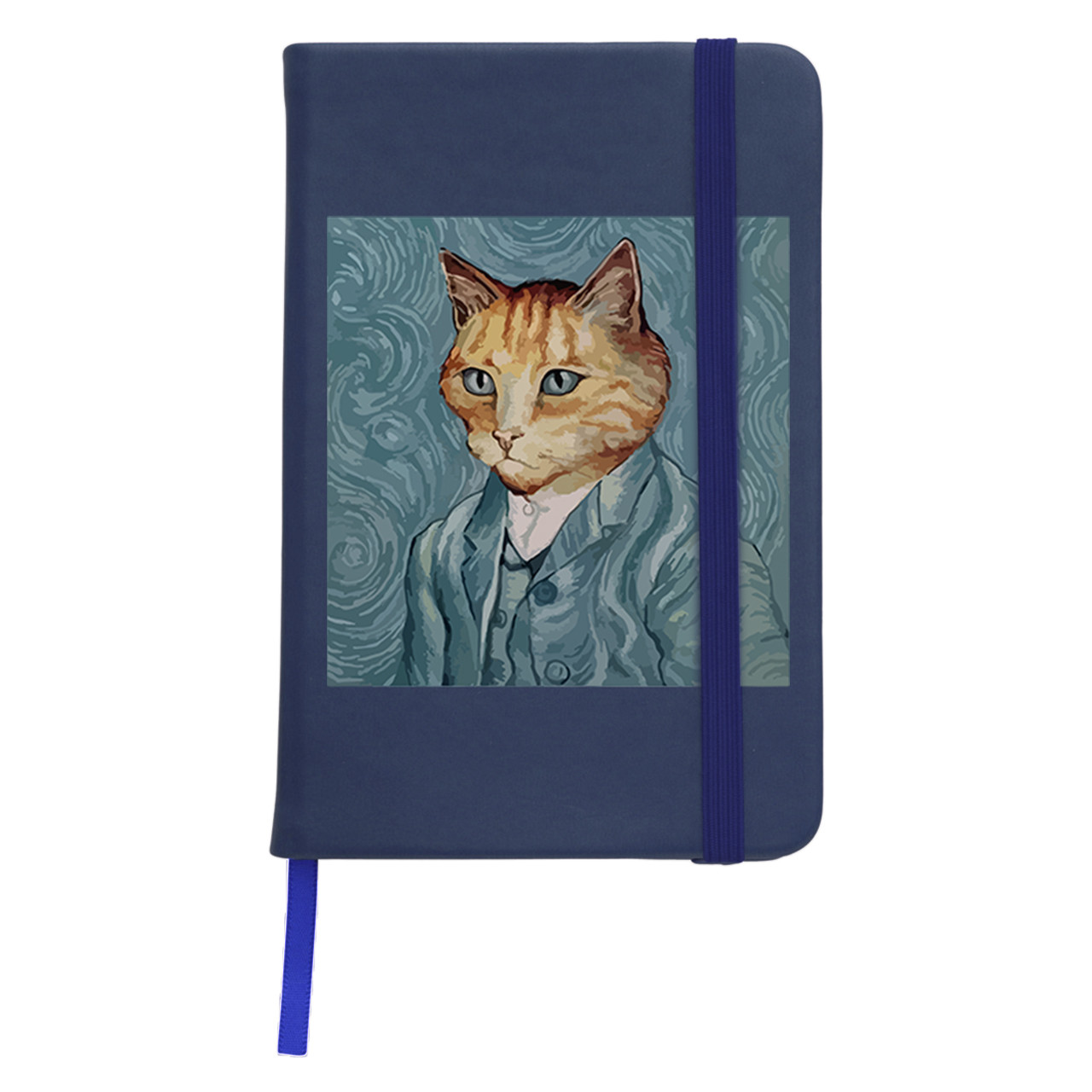 Блокнот софт тач в лінію А5 96 арк. Кіт Вінсент Ван Гог (Vincent van Gogh Cat)
