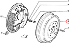 Гальмівний барабан задній R14 на Fiat Ducato, Peugeot J5, Citroen C25 (1982-1994), 1313675080, 424722, фото 6