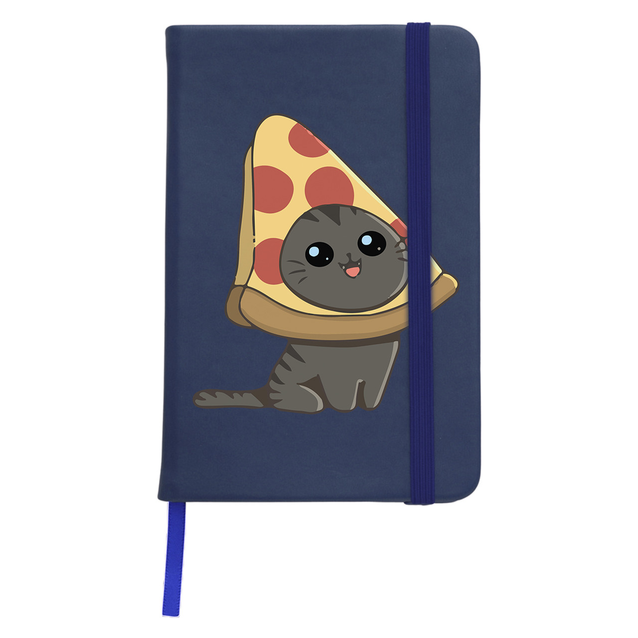 Блокнот софт тач в лінію А5 96 арк. Піца кіт (Pizzacat)