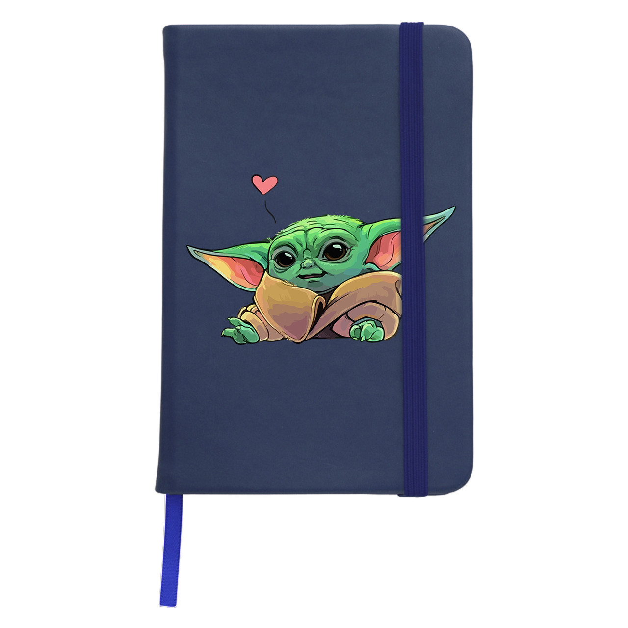 Блокнот софт тач в лінію А5 96 арк. Грогу Йода лайк (Grogu Baby Yoda)
