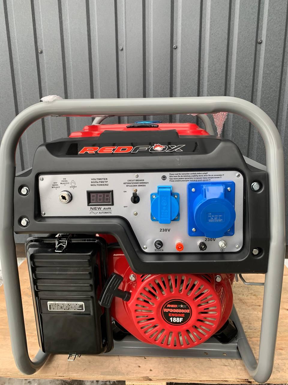 Бензиновий генератор REDFOX RFGG5560E