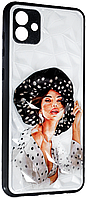 Чехол накладка New Prisma для Samsung Galaxy A04 (самсунг а04) Girl in a hat
