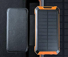 Портативний повербанк Powerbank із вбудованою сонячною панеллю 20000 мАг 6xUSB