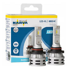 Світлодіодні лед лампи NARVA LED цоколь HB3/HB4 ОРИГІНАЛ P20d/P22d, світло 6500К, 12/24В 24W, фото 3