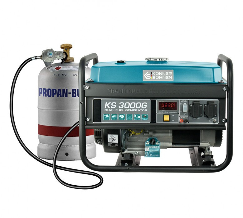 Генератор гібридний Könner & Söhnen KS 3000G LPG/бензин 3кВт, фото 1