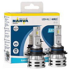 Світлодіодні лед лампи NARVA LED цоколь HIR2 ОРИГІНАЛ PX22d, світло 6500К, 12/24В 24W, фото 3