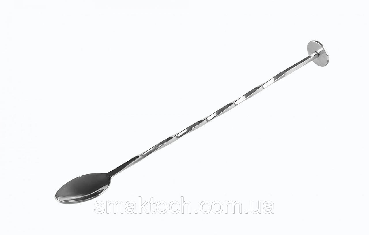 Ложка барна класична з плоским мадлером 27 см, фото 1
