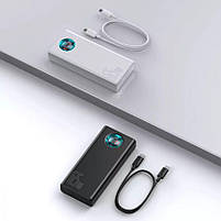 Зовнішній акумулятор для ноутбука Baseus Amblight 65 W 30000 mAh White, фото 6