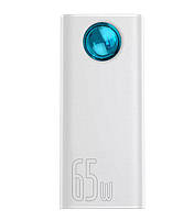 Зовнішній акумулятор для ноутбука Baseus Amblight 65 W 30000 mAh White, фото 5