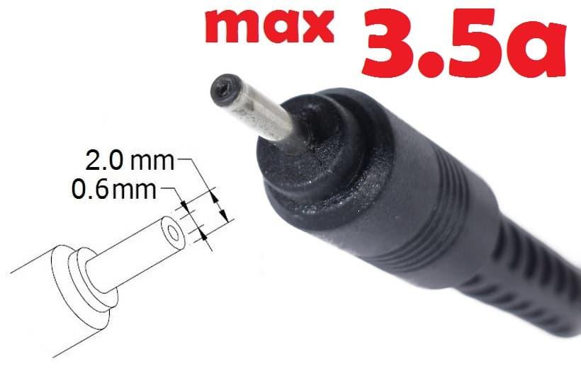 Dc кабель для блока питания 2.0x0.6mm (3.5a) (1.2m) (A class) 1 день ...