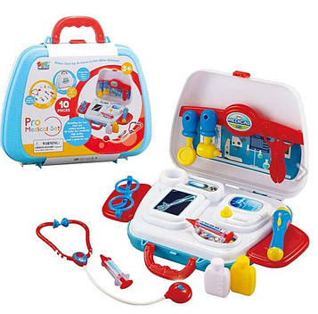 Дитячий набір лікарського приладдя у зручній валізці