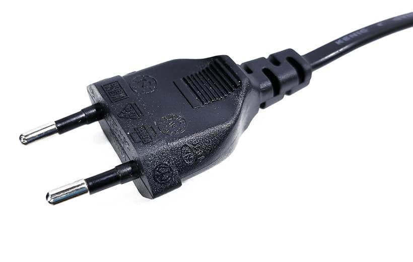 AC силовий кабель 100-240v C7/C8 2pin (5a) (2m) (Оригінал) 1 день гар ...