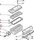 Прокладка клапанної кришки Fiat Ducato 244, Peugeot Boxer, Citroen Jumper (2002-2006) 2.8JTD/HDi, 500388381, фото 6