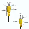 Кабель 10 метрів з RCA тюльпан тато на RCA тюльпан тато для під'єднання камери заднього огляду паркінгу та огляду, фото 3