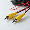 Кабель 10 метрів з RCA тюльпан тато на RCA тюльпан тато для під'єднання камери заднього огляду паркінгу та огляду, фото 5