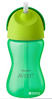 Чашка з трубочкою Philips AVENT 300 мл 12 міс + Зелена (SCF798/01)