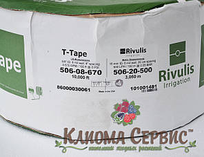 Крапельна стрічка T-Tape 6mil-10 см (3050м) Rivulls (США), фото 2