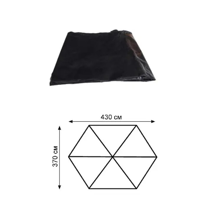 Підлога знімна для шатра Tramp Mosquito TRA-066 370 х 430, Black