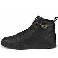 Кроссовки-кеды мужские Puma RBD Game Sneakers 385839 06 (черные, кожаные, повседневные, закрытые, бренд пума)