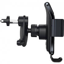 Автомобільний тримач холдер Baseus Smart Solar Power Wireless Car Mount Electric Holder SUZG000001 Black, фото 3