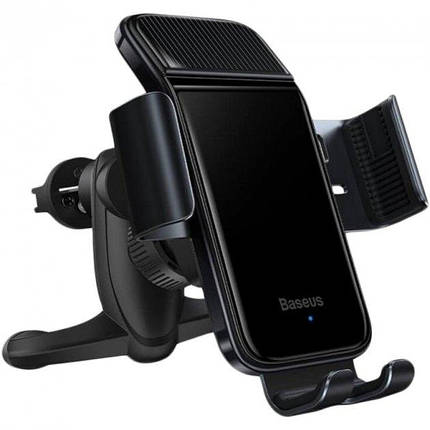 Автомобільний тримач холдер Baseus Smart Solar Power Wireless Car Mount Electric Holder SUZG000001 Black, фото 1