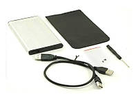 USB 2.0 карман (алюминевый) для HDD SATA 2.5" (USB-HDD карман) 1 день гар.