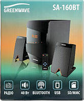 Greenwave SA-160BT 40Вт 2.1 Bluetooth FM MP3 Black-orange Акустична система з сабвуфером