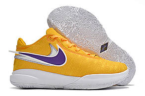 Eur36-46 Nike LeBron XX Lakers Yellow Леброн 20 жовті чоловічі баскетбольні кросівки