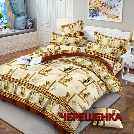 Тканина для постільної білизни Бязь "Gold" Lux GL6587 (50м) єгипетський принт, фото 1