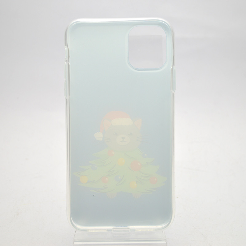 Чехол с новогодним принтом TPU Print Its для iPhone 11 New Year's Cat, фото 4