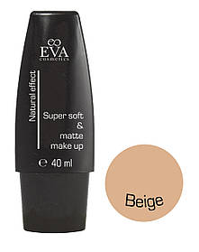 Легкий тональний крем на мінеральній основі Eva cosmetics "Super soft & matte" Beige 40 мл