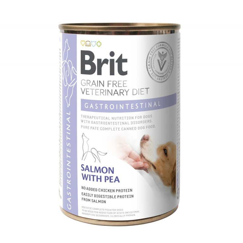 Вологий корм для собак Brit Grain-Free VetDiets Gastrointestinal з проблемами травлення 400 г (лосось)