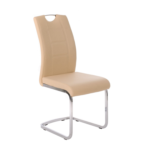 Стілець S-110 м'який на металевих ніжках, штучна шкіра, фото 1