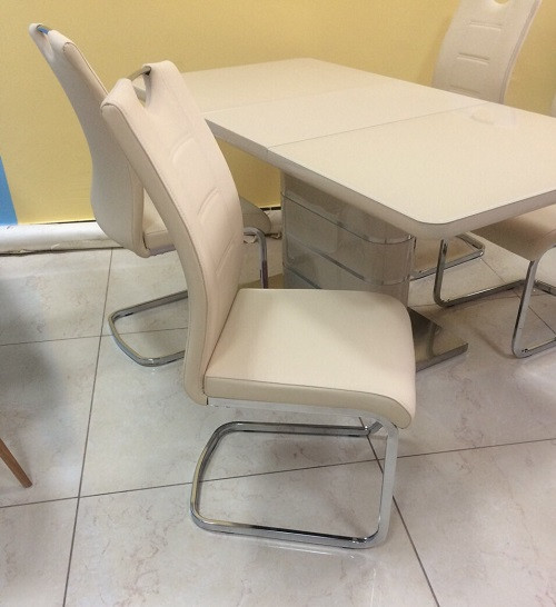 Стул S-110 мягкий на хромированной раме, искусственная кожа