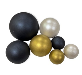 Кульки шоколадні для кондитерських виробів Чорно-біло-золоті