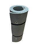 Каремат зелений+плівка, т. 12 мм, розмір 60х190 см, виробник Україна, TERMOIZOL® з кільцями для кріплення, фото 4