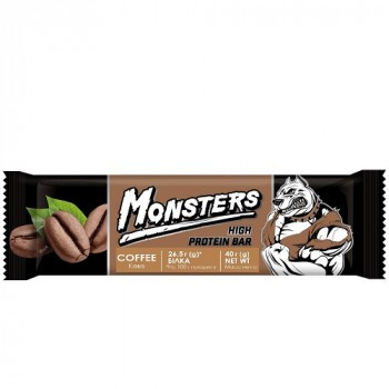 Monsters батончик протеїновий з Кавою (глазурований) 40g
